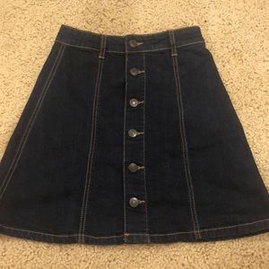 jean skirt